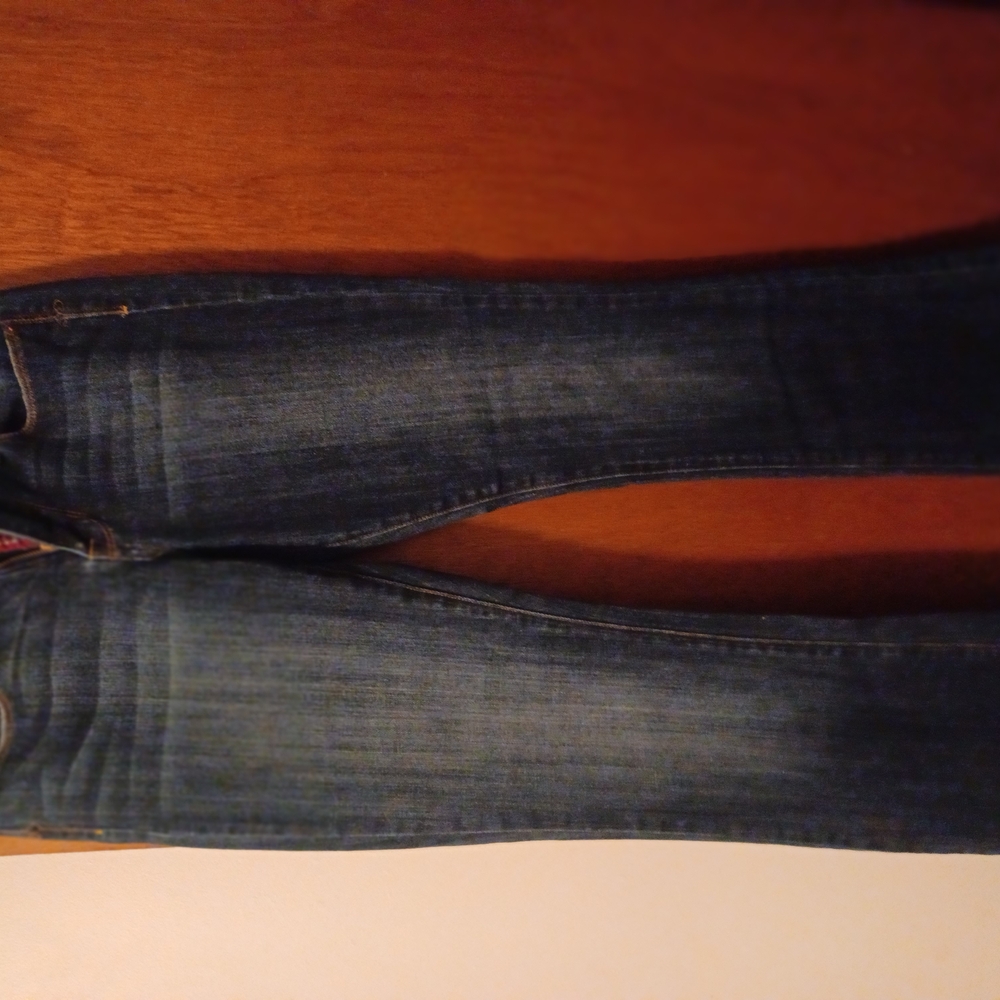 Lucky Brand Skinny Blue Jeans with Natural Fading